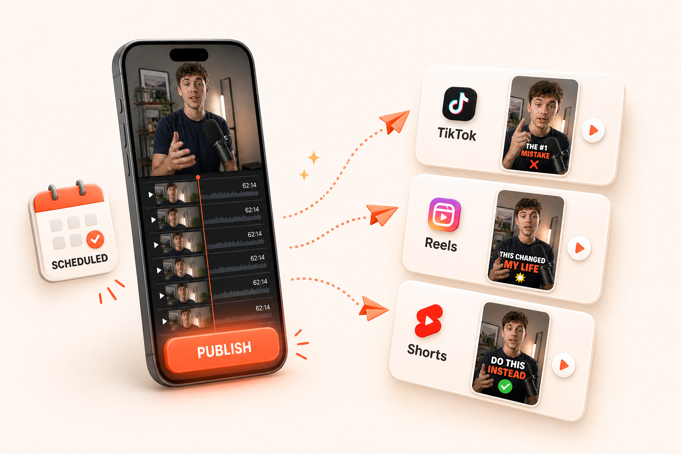 Schedule and publish to every platform